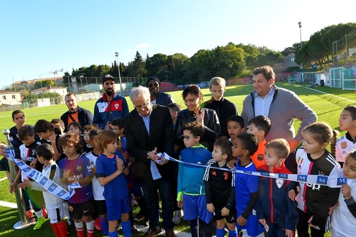 Inauguration des aménagements du terrain de sport Gil Fayard